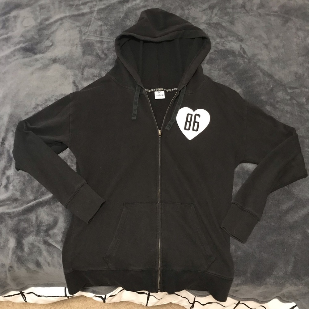 Black Zip Up Hoodie